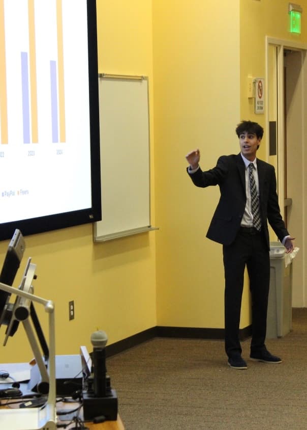 Alex presenting